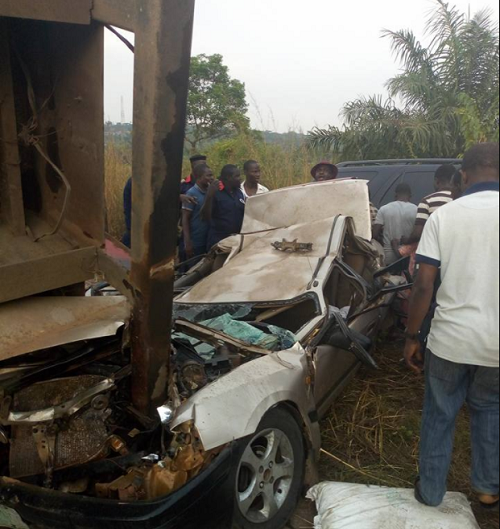 Tears Of Joy As 4 People Miraculously Crawls Out Alive From Car After Truck Fell On It In Top Western State [Photos]