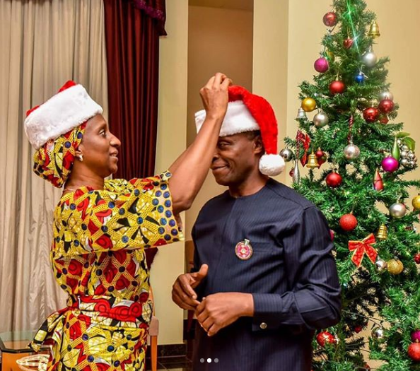 Wife of VP of Nigeria, Dolapo Osinbajo, Sends Nigerians, Season’s Greetings with A Beautiful Photo
