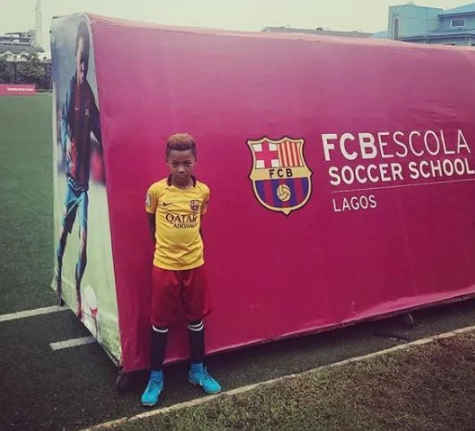 Peter And Lola Okoye’s Son Joins FC Barcelona Academy In Lagos