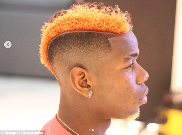 Suspended Manchester United Star, Paul Pogba Shows Off Stylish New Haircut [Photos]
