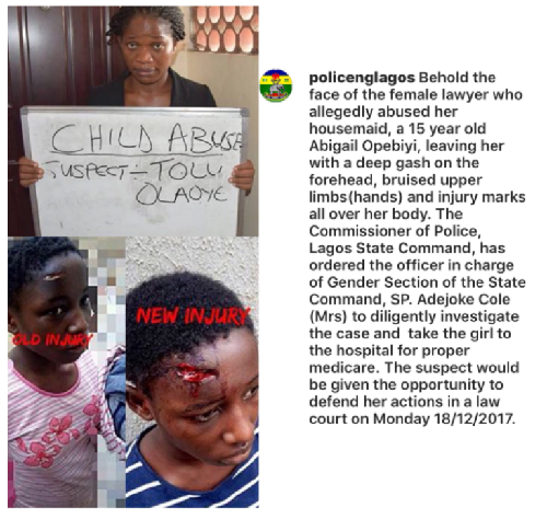 Photos Of Lawyer Who Was Arrested For Brutalizing Housemaid Released By Lagos State Police