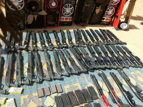 Police Intercepted Pump Action Rifles Hidden In Sound System And Exported To Nigeria [Photos]