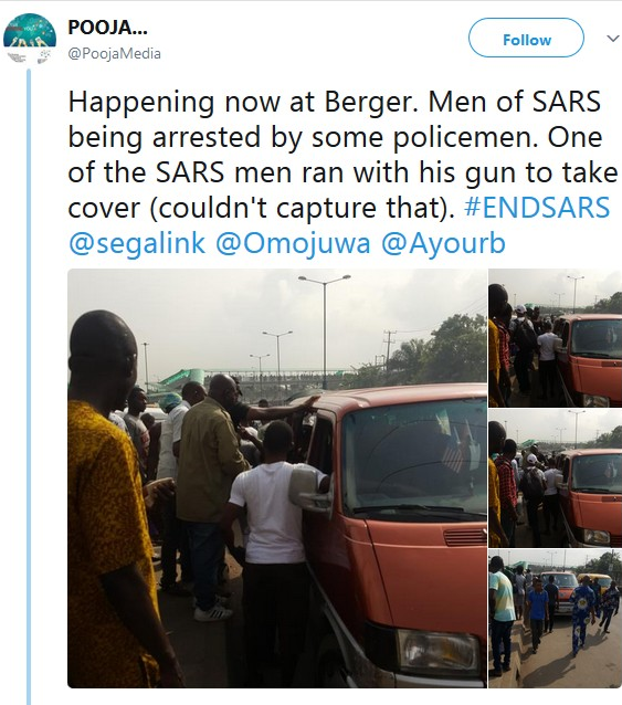 Policemen Arrests SARS Operatives This Morning In Lagos [Photos]