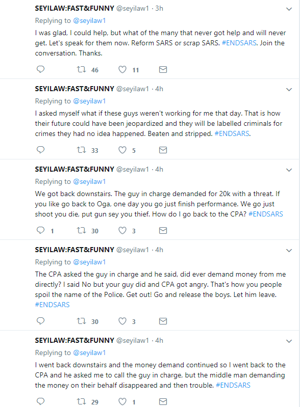 #EndSARS: Seyilaw Joins Campaign, Recounts His Ugly Experience