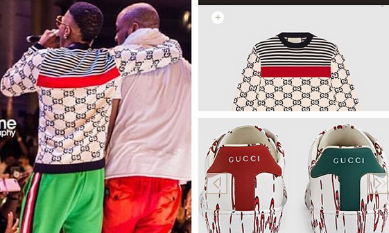 Check Out Prices For The Full Gucci Outfit Wizkid Wore To Davido’s Concert