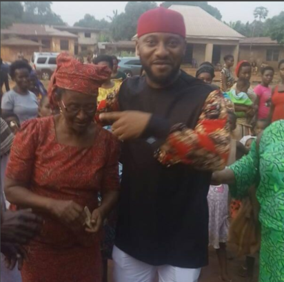 For The First Time Ever, Actor Yul Edochie Pictured with Mum as He Bags a Chieftaincy Title [Photos]