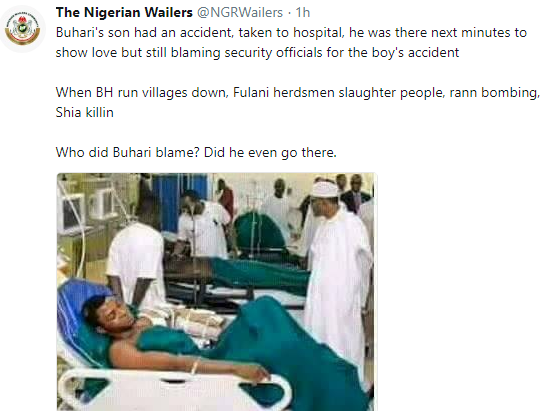 Buhari’s Son, Yusuf Buhari Crashed BMW Power Bike Cost ₦56 Million [Photos]