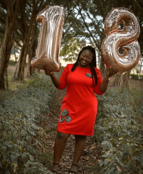 Lady celebrates her 18th birthday, but folks are saying she’s not 18! [photos]