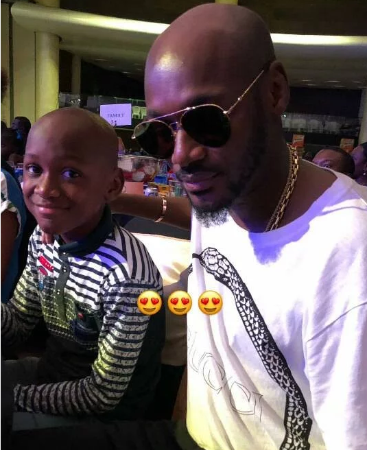 Lovely Photo Of 2face Idibia And His First Son, Nino