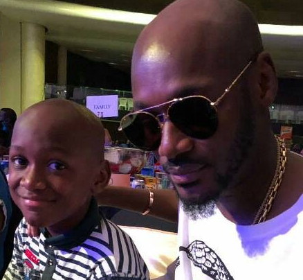 Lovely Photo Of 2face Idibia And His First Son, Nino