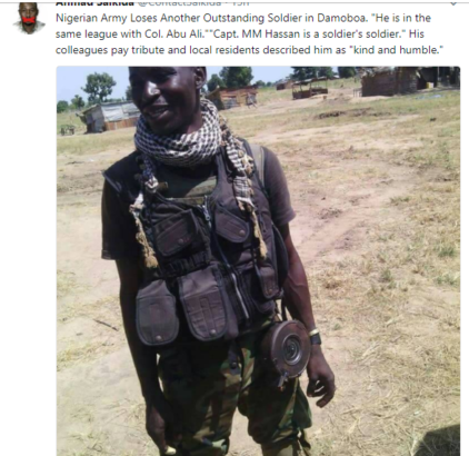 Nigerian Army’s ‘King of War’ Runs Out of Luck, Dies After Grenade He Was Carrying Exploded