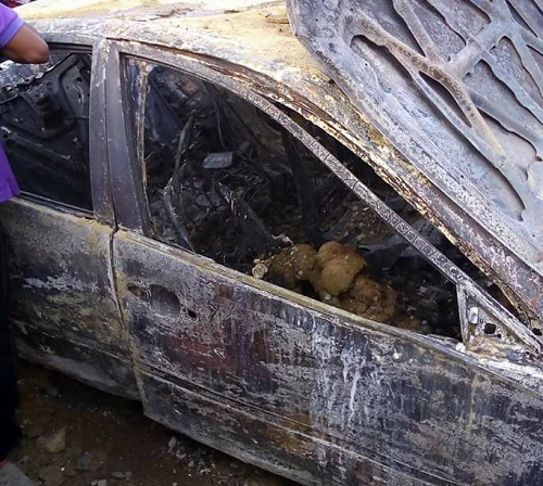 Endless Tears!!!Three Persons Burnt Beyond Recognition In Rivers State Car Accident [Graphic Photos]
