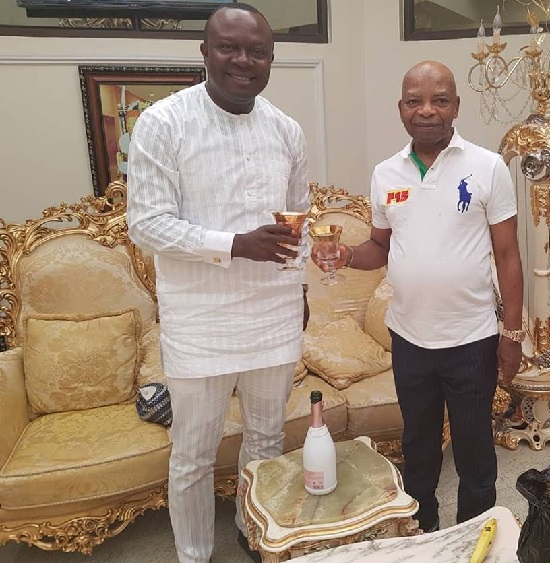 Billionaire Arthur Eze spotted with His Friend and MD of Transcorp Hotel in Abuja