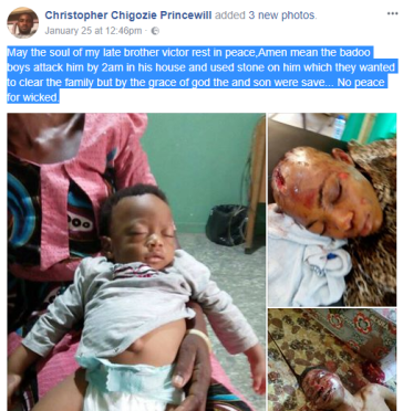 Deadly Cult Group, Badoo, Strikes Again In Lagos, Kills Man, Injures Wife And Son [Graphic Photos]