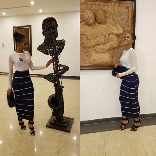 Celebrity Couple, Adesua Etomi and Banky W Stun for Ciroc’s New Year Party [Photos]