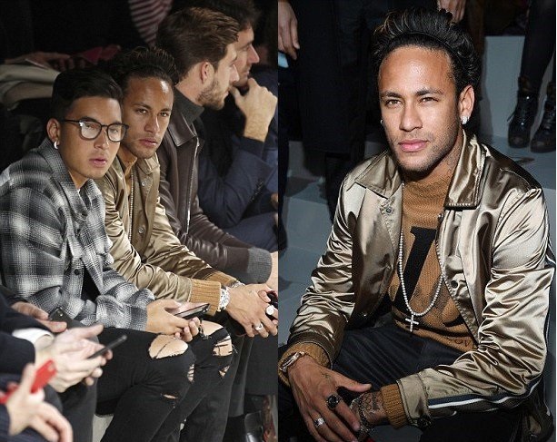 Neymar and David Beckham meet at Paris Fashion Week [Photos]