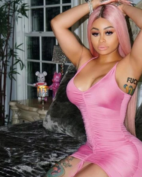 Blac Chyna Wows In Pink Skintight Dress [Photos]