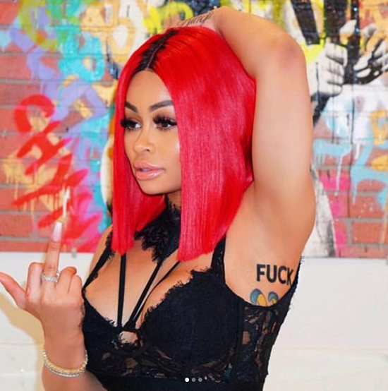 Blac Chyna Shows Off Her New F***K Armpit Tattoo