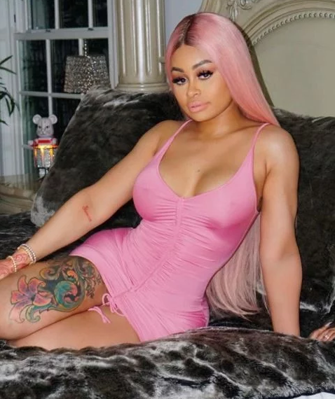 Blac Chyna Wows In Pink Skintight Dress [Photos]