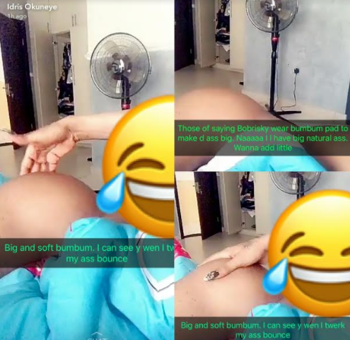Bobrisky Dismisses Public Allegation That He Wears ‘Bum Pad’, Shares Nude Photos Of His Backside To The Entire Public [Photos]