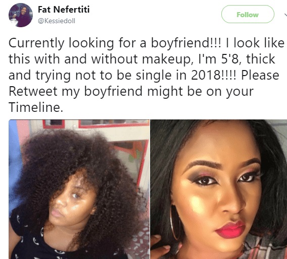 Pretty, Young Nigerian Lady, Launches Search For A Boyfriend On Social Media, See How To Apply