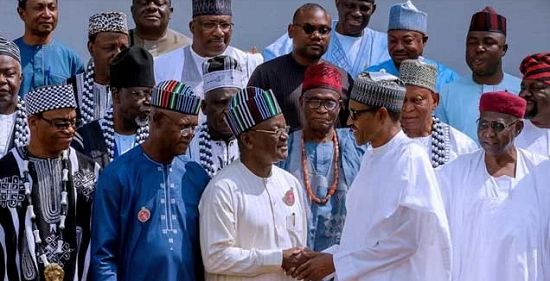 Unbelievable!!!President Buhari Walks Pass Benue State Governor, Samuel Ortom, Refuses To Shake Hands With Him