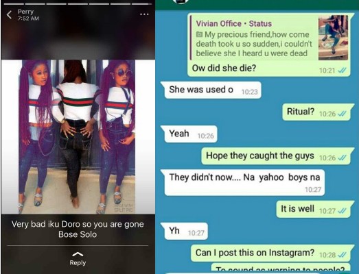 TRENDING!!!More Details About, CLASSIC WHITE, A Facebook Slay Queen, Allegedly Used for Ritual by Yahoo Boys 