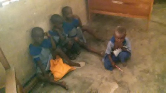 Heart Melting Photos Of Pupils Taking Lessons On Bare Floor In A Community That Hosts 6 Oil Wells In Delta