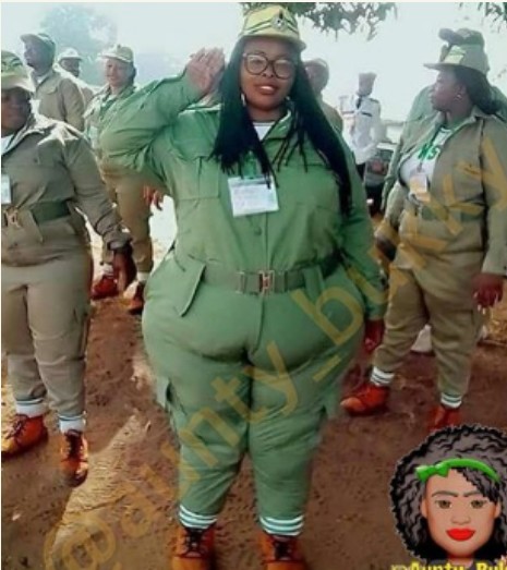 Photo Of The Big, Bold And Beautiful Female Corper In Her NYSC Khaki That People Are Talking About