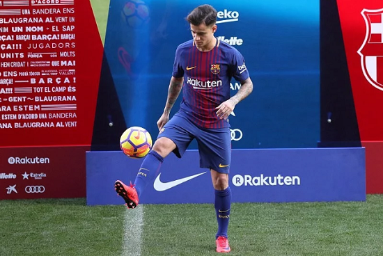 FC Barcelona Unveils £145m Record Signing Philippe Coutinho [Photos]