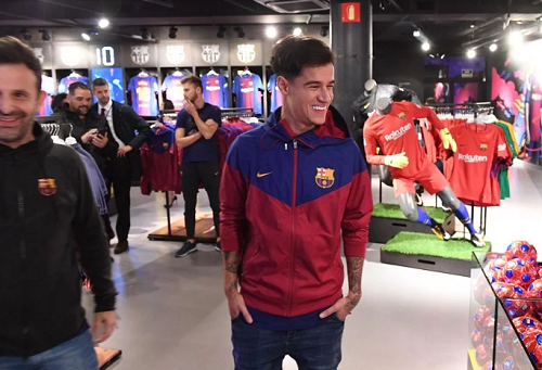 FC Barcelona Unveils £145m Record Signing Philippe Coutinho [Photos]