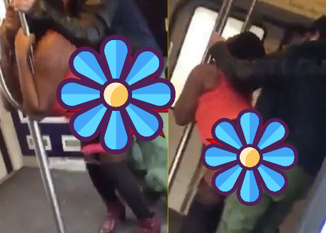 Couple Filmed Smashing Hard On a Subway Train in Front of Other Passengers [Video 18+]