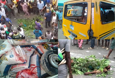 Abule Egba Boils As Suspected Customs Officers Kill Rice Smuggler [Photos]