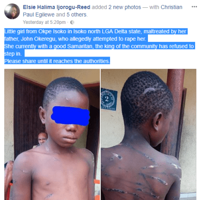 Dad Reportedly, Assaults Daughter For Refusing To Sleep With Him In Delta State