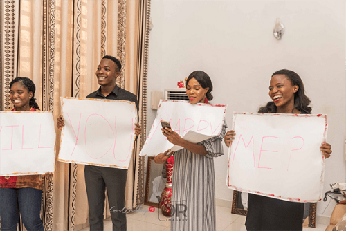 After Dating 15 Years of Dating, Nigerian Man Proposes to His Girlfriend [Photos]