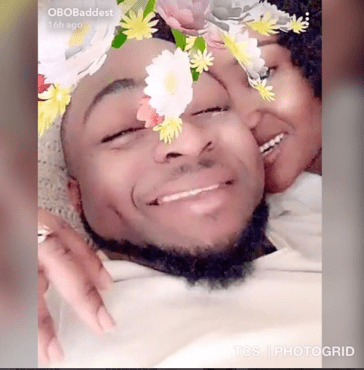 Proud Lover, Davido, Shares Loved Up Photo with New Girlfriend Chioma