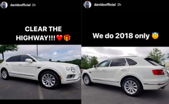 #30billionconcert: Davido Buys 2018 Bentley Bentayga After Making N500m From His #30billionconcert [Photos]