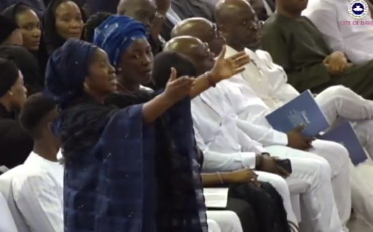 Heart Melting Photos From The Funeral Service Of Late Deji Tinubu