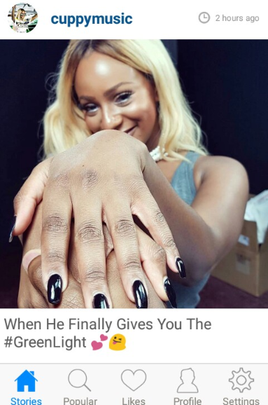 It doesn’t look in any way like DJ Cuppy is bothered about the fact that her recent ex-boyfriend, Victor Anichebe, has in a short time, introduced his new girlfriend to his family. Something he never did for her while they were dating.  She only took to her social media timeline to post a cryptic message that she is not in any way affected about what Victor just did.  She has however made it clear to the public that she would love to get married anytime soonest, at least before the end of the year 2018 and she would love to have Sunny Ade perform at her wedding.  She shared a photo of her bare ring finger calling for anybody willing to give her green light.  See her cryptic post below: