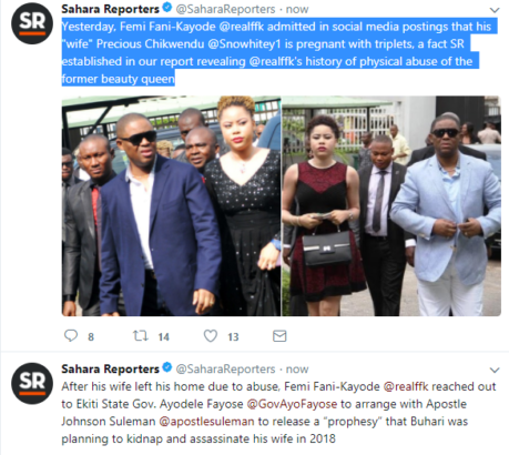 How Femi Fani-Kayode Reportedly Contracts T.B Joshua To Mediate In Marital Crisis With Wife