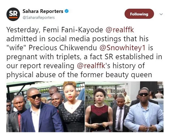 Sahara Reporters Still Coming for FFK Again, Reveals More Secrets Sahara Reporters Still Coming for FFK Again, Reveals More Secrets