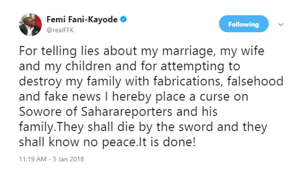 How Femi Fani-Kayode Reportedly Contracts T.B Joshua To Mediate In Marital Crisis With Wife