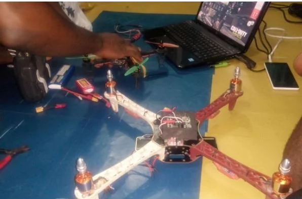 Four FUTO students, successful design a campus surveillance drone