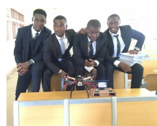 Four FUTO students, successful design a campus surveillance drone