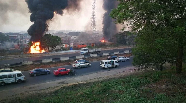 10 Killed As Gas Station Explodes In Lagos [Photos]