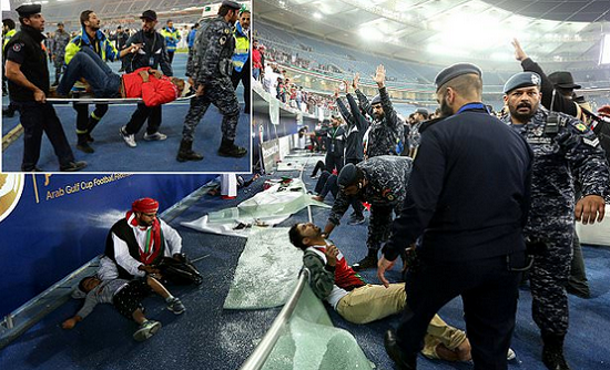 Over 30 Diehard Football Supporters Injured After Stadium's Glass Barrier Breaks [Photos]