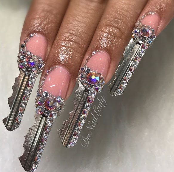 Ladies Would You Rock This Key Nails?