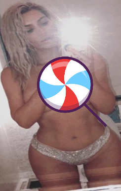As Usual, Kim Kardashian Shares Topless Mirror Selfie [Photos]