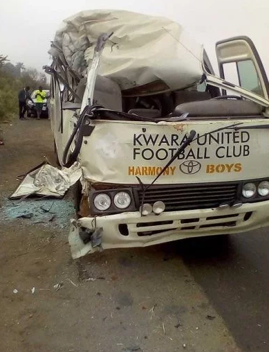 Kwara United Football Club Players Involved In A Fatal Accident [Photos]
