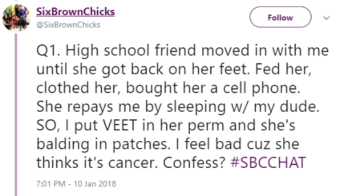 For Sleeping with Her Boyfriend, Lady Puts Hair Remover In A Friend's Hair Relaxer 